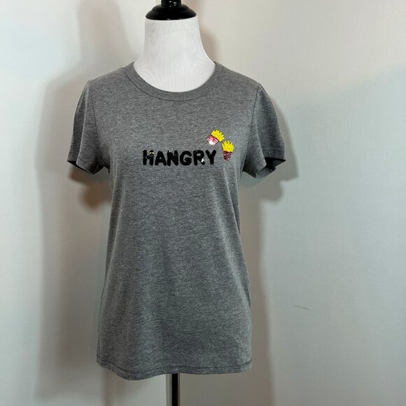 Bow & Drape Gray 'Hangry' Short Sleeve Tee - Picture 1 of 12